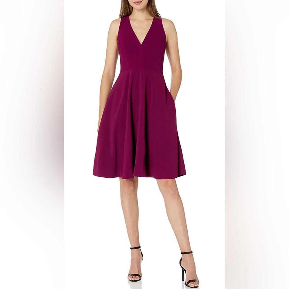 Dress the Population Women's Catalina Plunging V-Neck dress NEW
